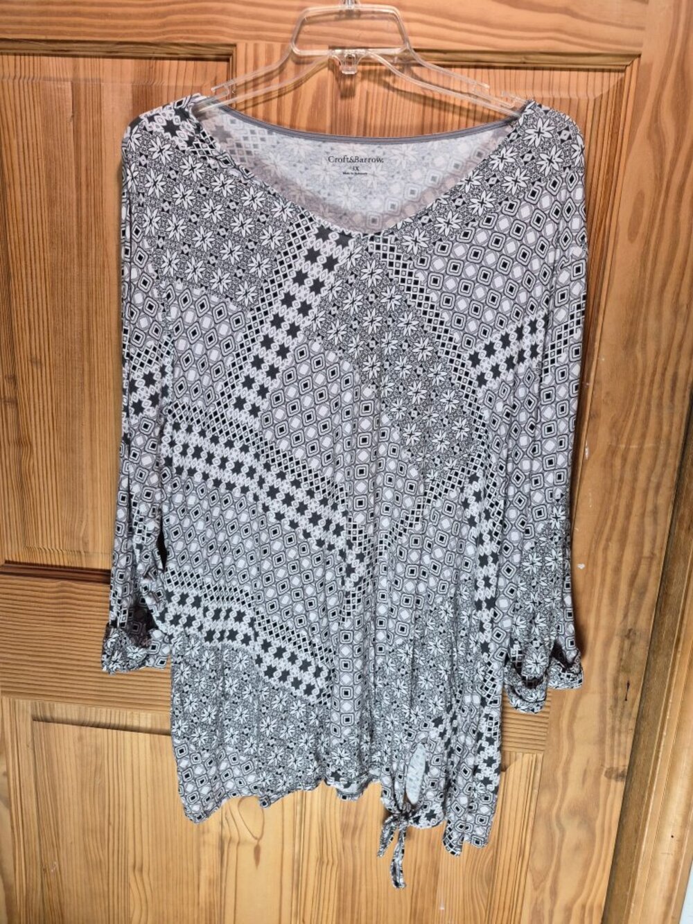Croft & Barrow 3X Women's 3/4 length sleeve top
